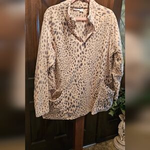 Leopard Print Pullover Sweater